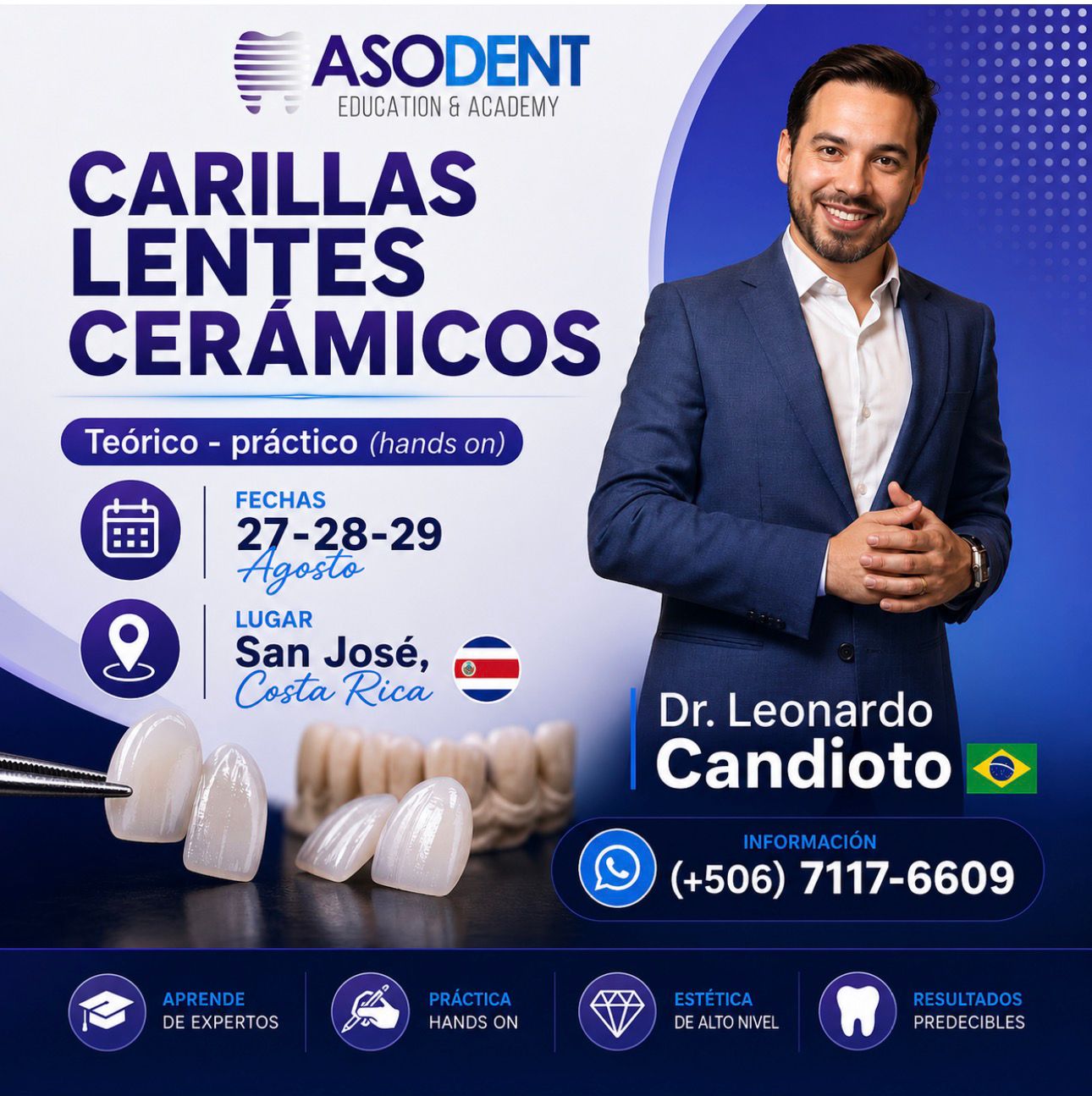 Curso de carillas y lentes cerámicos en ASODENT Education